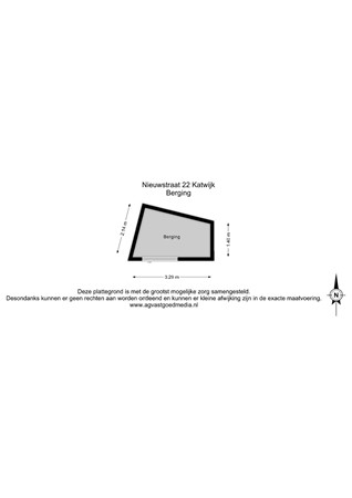 Floorplan - Nieuwstraat 22, 2223 BR Katwijk aan Zee